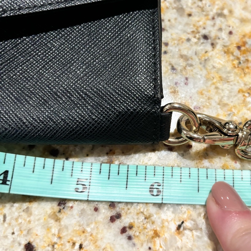 Kate Spade Black Saffiano Wristlet Envelope Wallet - Picture 12 of 12